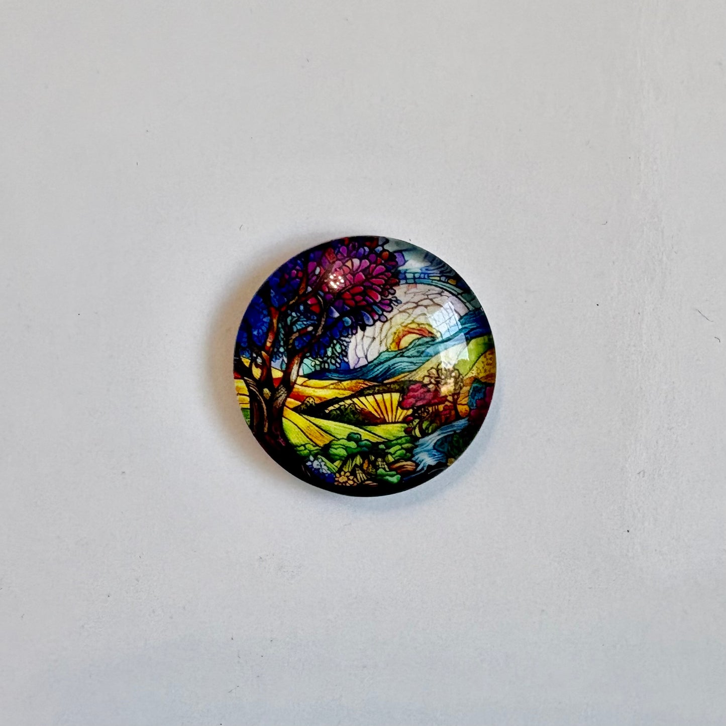 Mosaic Landscape Round Crown