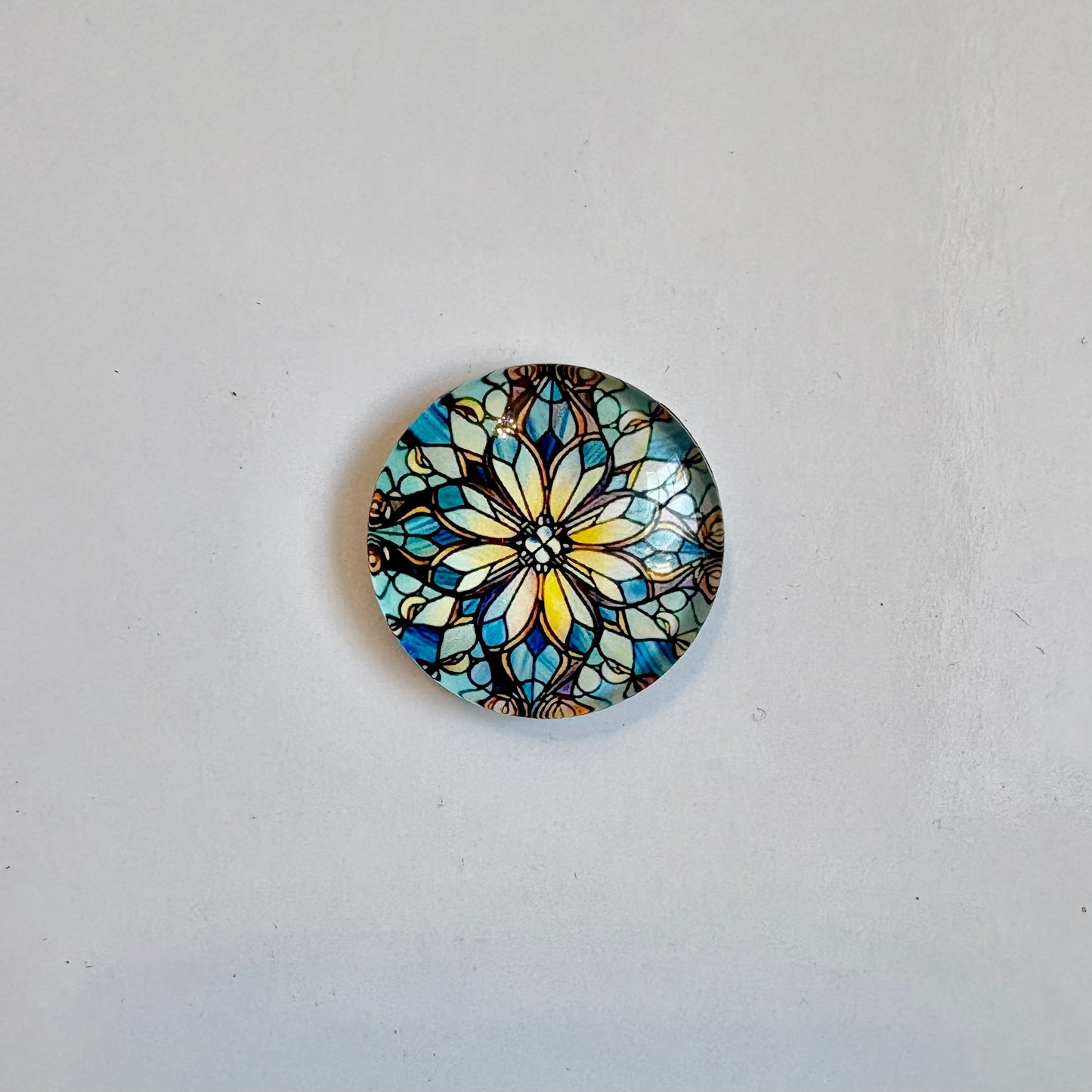Blue Kaleidoscope Round Crown