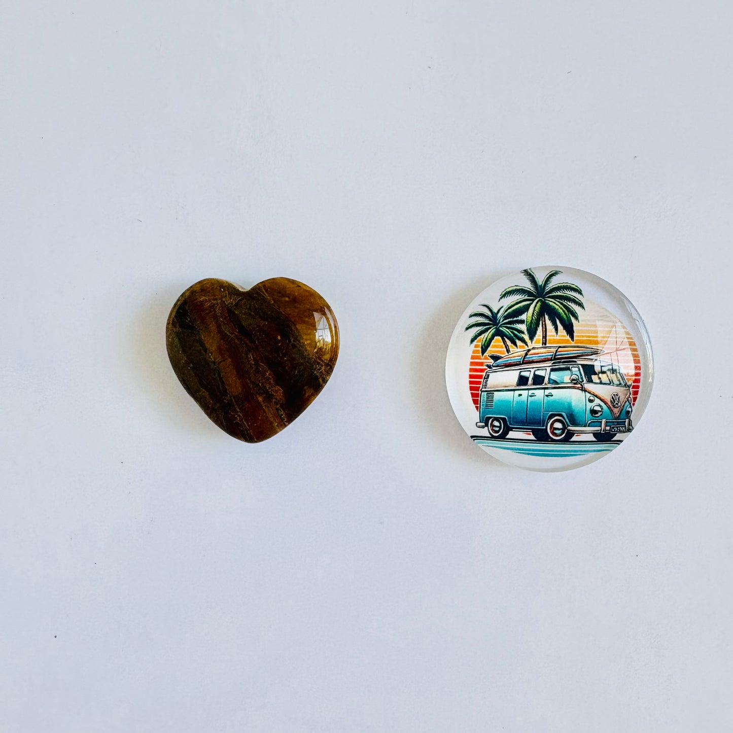 Tiger's Eye/VW Van Blue Manifesting Magnet Set