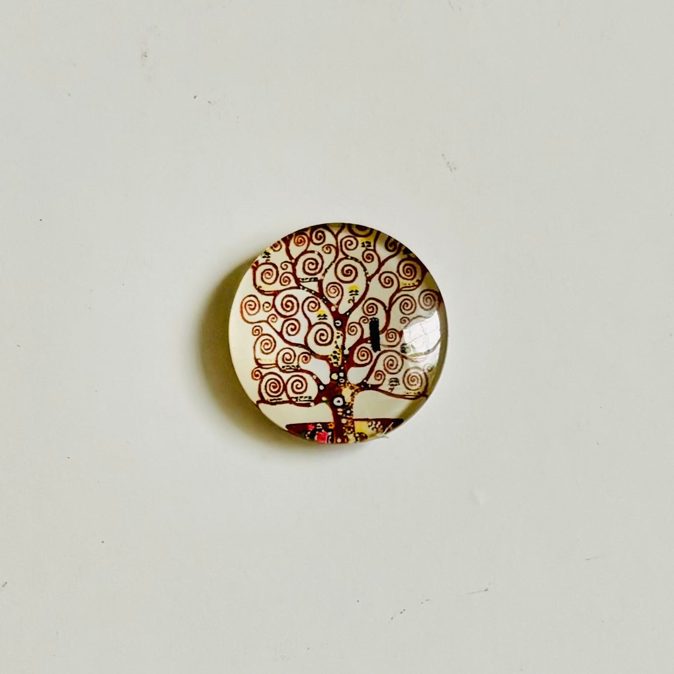 Crown - Swirly Brown Tree Magnet