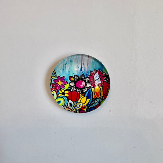 Floral Multicolor Round Crown