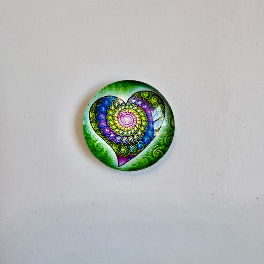 Green Heart Round Crown