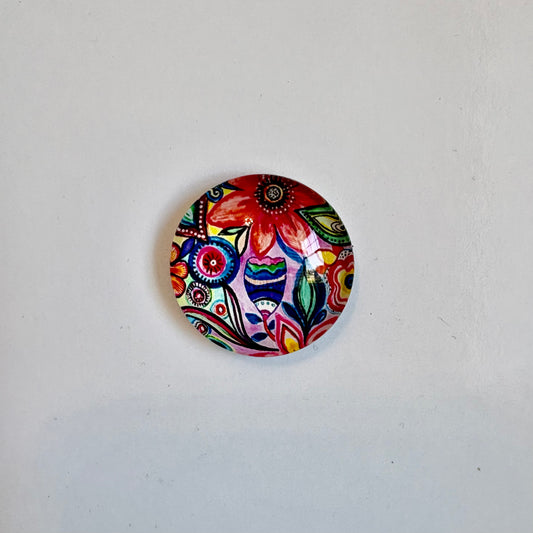 Colorful Floral Round Crown