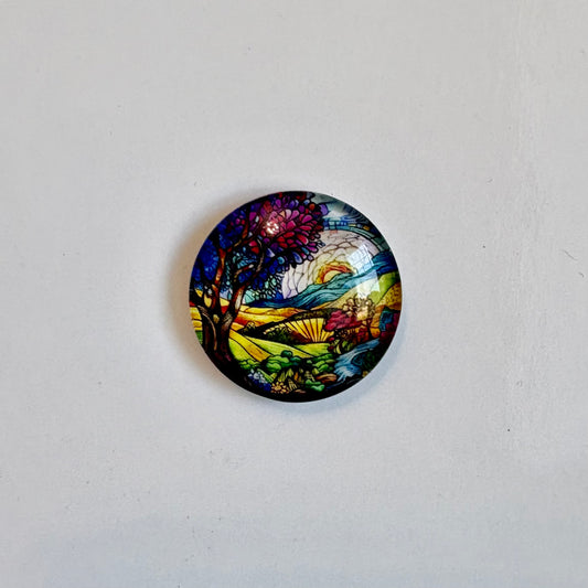 Mosaic Landscape Round Crown