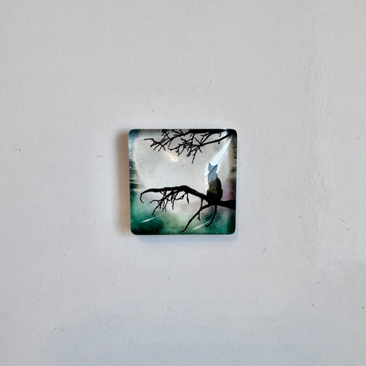 Black Cat Tree Square Crown