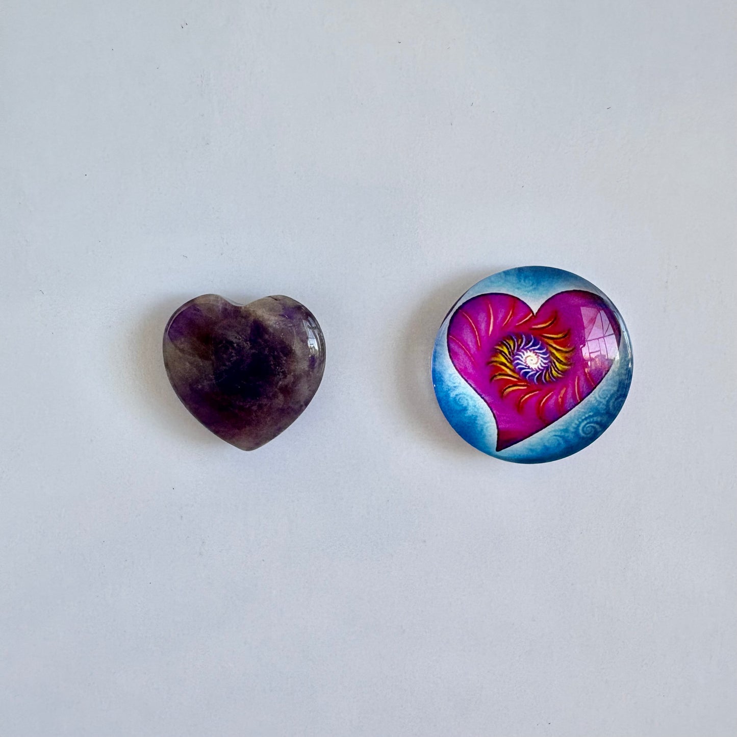 Amythest/Blue & Purple Heart Set