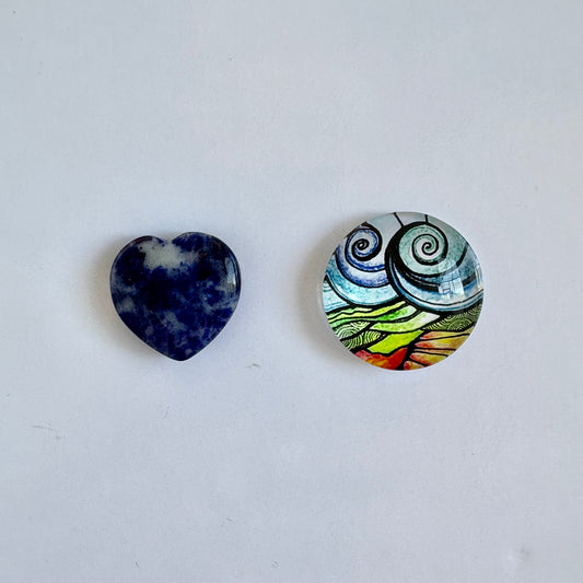 Lapis Lazuli/Multicolor Wave Set