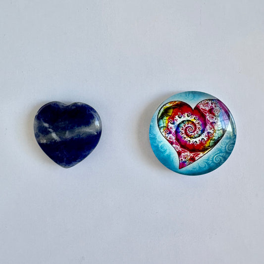 Lapis Lazuli/Blue Heart Set