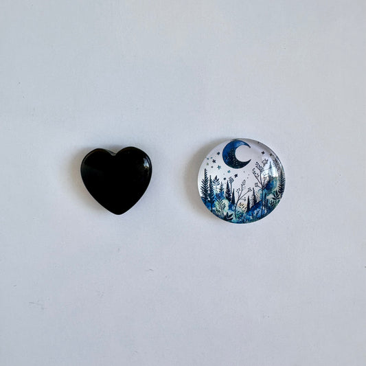 Black Obsidian/Blue Moon Set