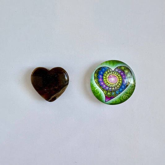 Tiger's Eye/Green Heart Set
