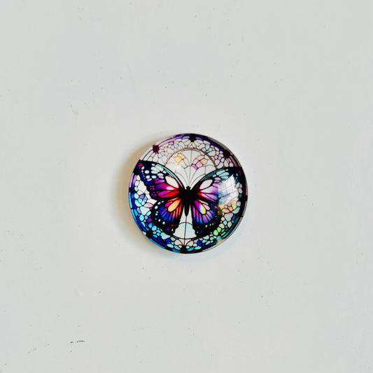 Crown - Butterfly Multicolor Magnet