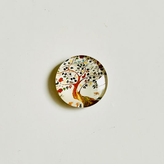 Crown - Neutral Color Crooked Tree Magnet